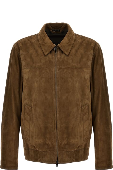 Brioni Coats & Jackets for Men Brioni Suede Blouse