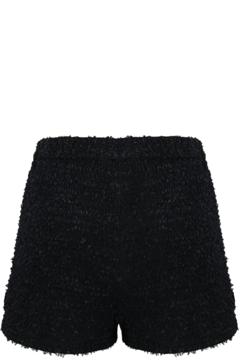 ウィメンズ Elisabetta Franchiのパンツ＆ショーツ Elisabetta Franchi Tweed Shorts With Logo Chain