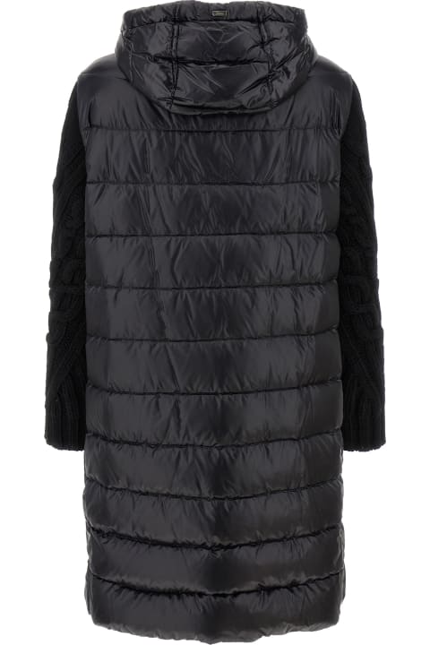 Herno Coats & Jackets for Women Herno Knitted Sleeve Down Jacket