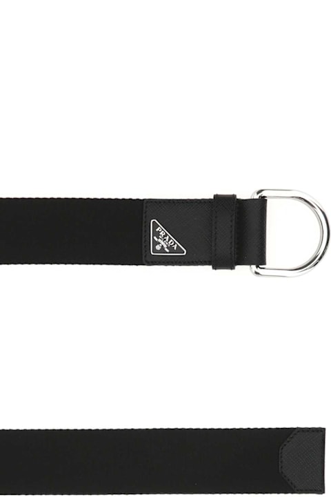 Prada for Kids Prada Black Nylon Belt