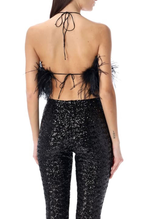 Oseree Clothing for Women Oseree Paillettes Feather Top