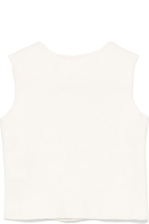 ベビーガールズ Babe & Tessのコート＆ジャケット Babe & Tess White Baby Girl Vest