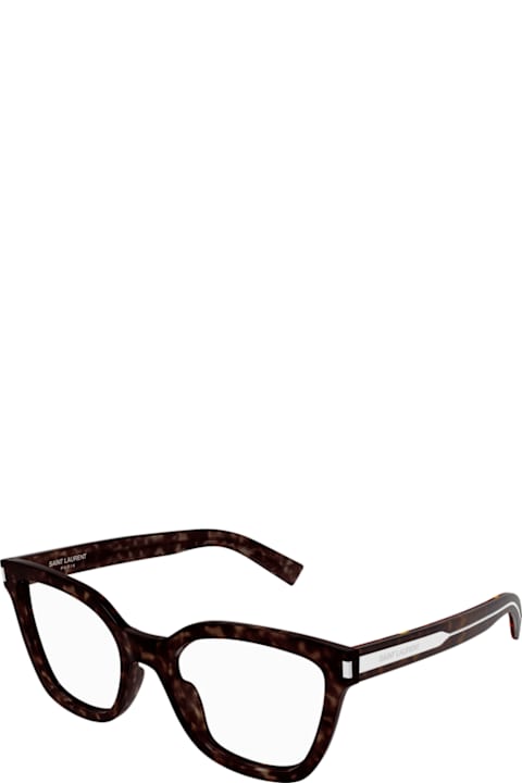 Gloves for Women Saint Laurent Eyewear Saint Laurent Sl 748 Linea Corner Angle 002 Havana Crystal Trasparent Gloves