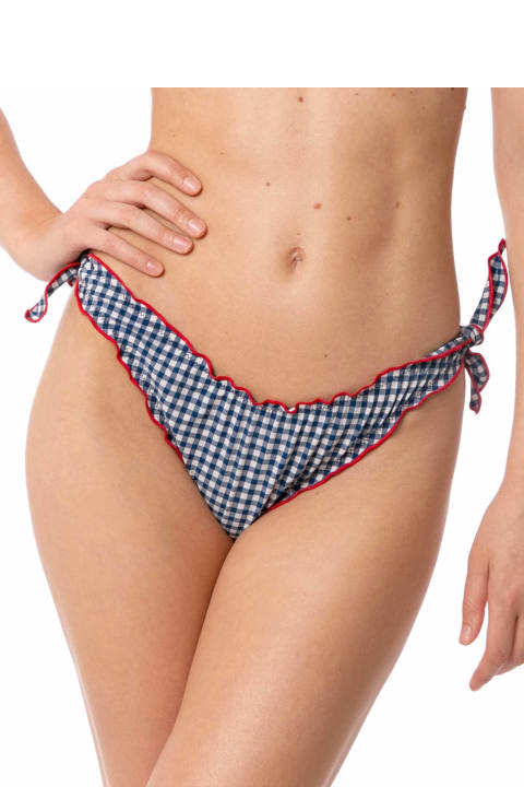 MC2 Saint Barth Clothing for Women MC2 Saint Barth Woman Ruffled Swim Briefs With Gingham Print