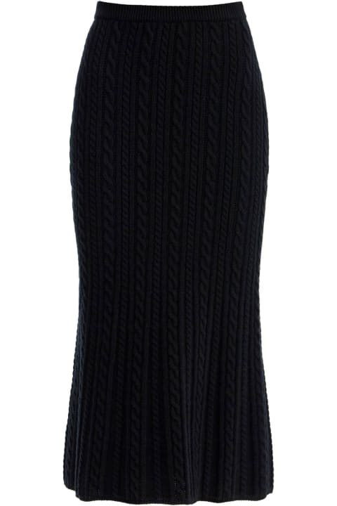Homeware Alessandra Rich Maxi Wool Skirt