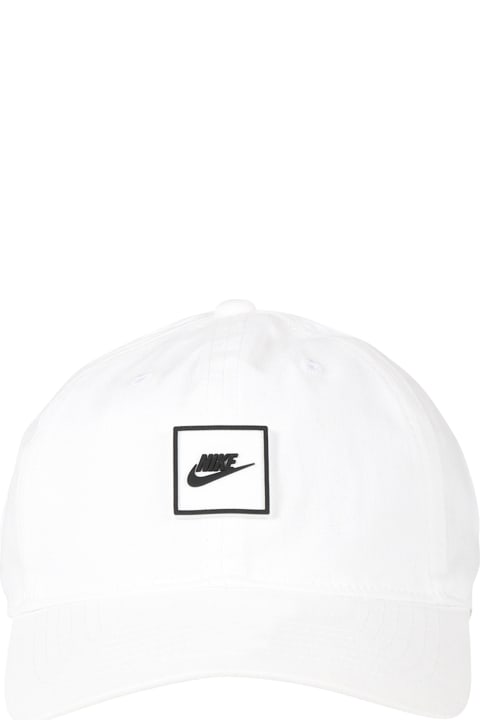 ボーイズ Nikeのアクセサリー＆ギフト Nike White Hat For Kids With Logo