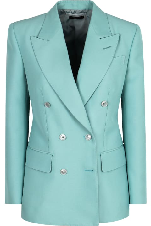 Tom Ford Clothing for Women Tom Ford Double-breasted Wool Blazer