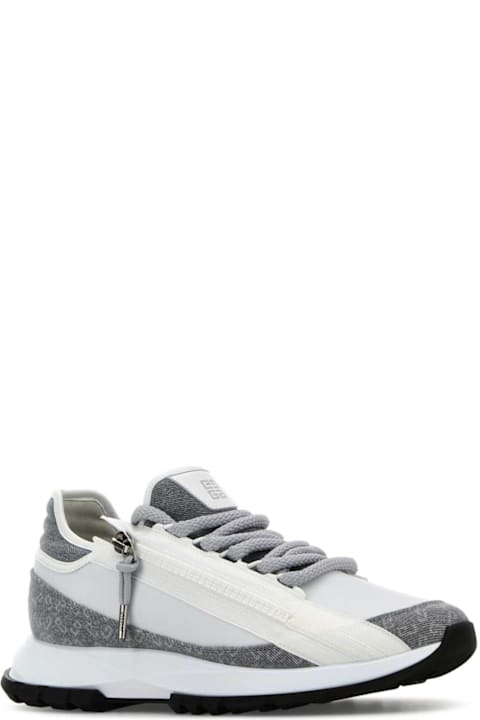 Givenchy for Men Givenchy Two-tone Denim And Synthetic Leather Spectre Sneakers