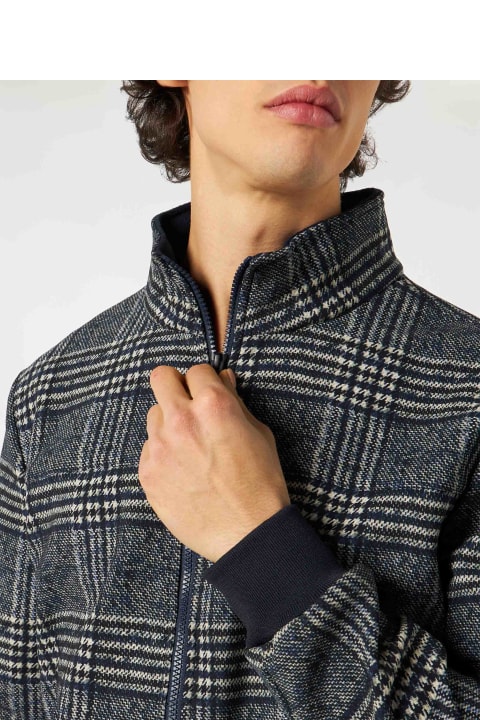 Homeware MC2 Saint Barth Man Mid-weight Prince Of Wales Bomber Jacket Traveler
