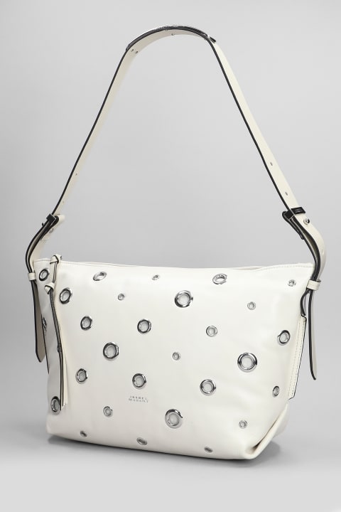 Bags Sale for Women Isabel Marant Leyden Shoulder Bag In Grey Leather