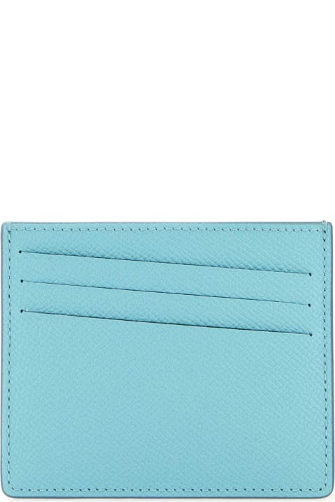 Accessories for Women Maison Margiela Light-blue Leather Four Stitches Cardholder