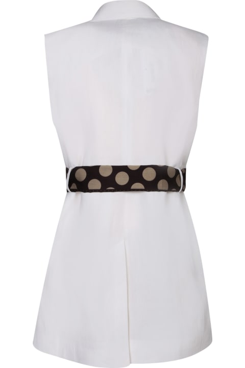 Paul Smith for Women Paul Smith Belted White Vest