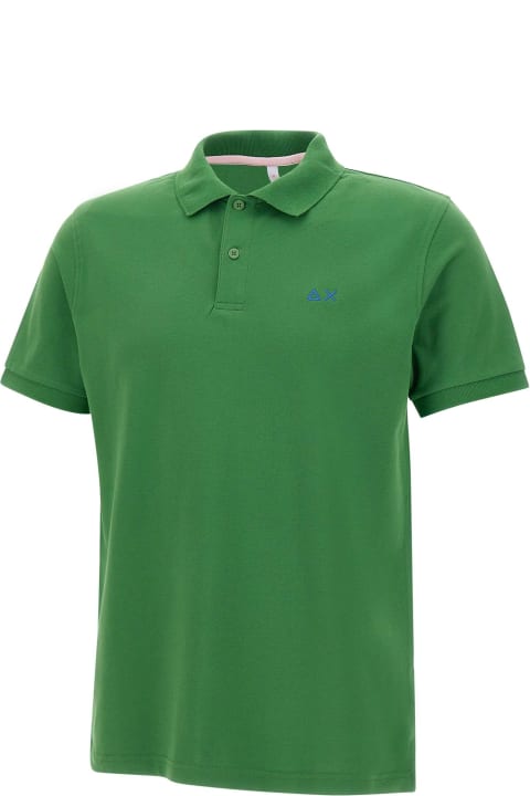 Sun 68 for Men Sun 68 "solid" Piquet Cotton Polo Shirt