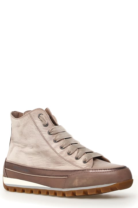 Candice Cooper Shoes for Women Candice Cooper Beige Nappa Leather High-top Sneaker