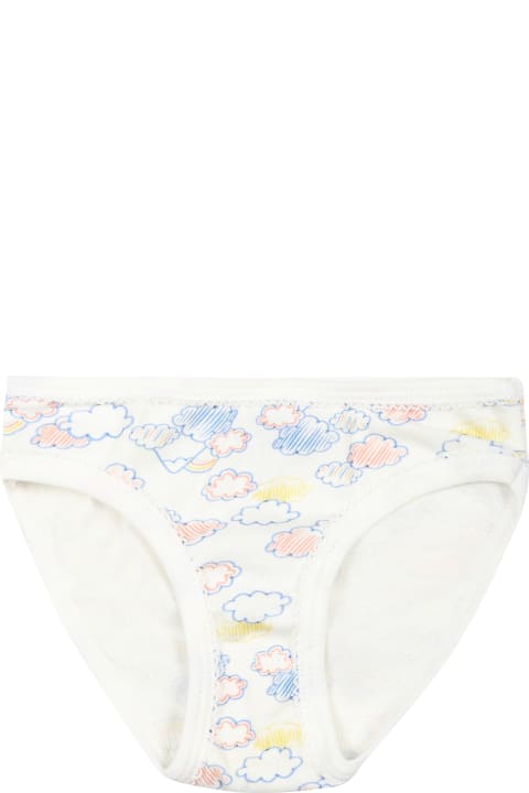 Petit Bateau Underwear for Girls Petit Bateau Multicolor Set For Girl With Print And Stripes
