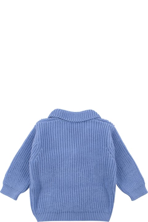Topwear for Baby Boys Emporio Armani Cotton Knit Jacket