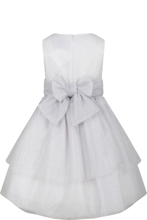Simonetta for Kids Simonetta Silver Dress For Girl
