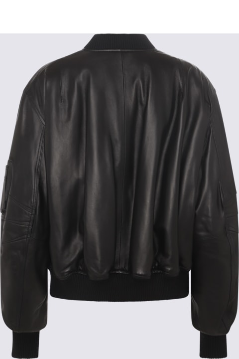 Coats & Jackets for Women The Attico Black Leather Jacket
