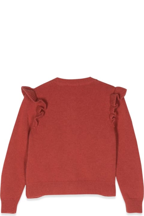 Homeware Il Gufo Cardigan With Ruffles
