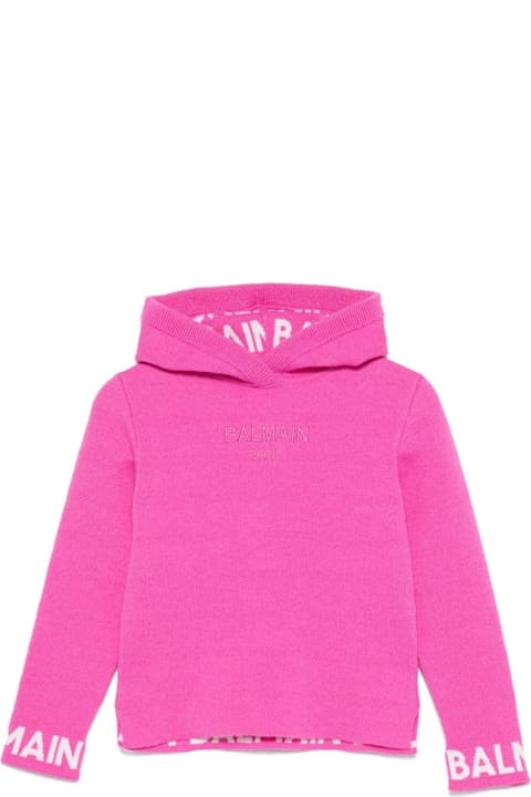 Balmain for Girls Balmain Pull Con Cappuccio