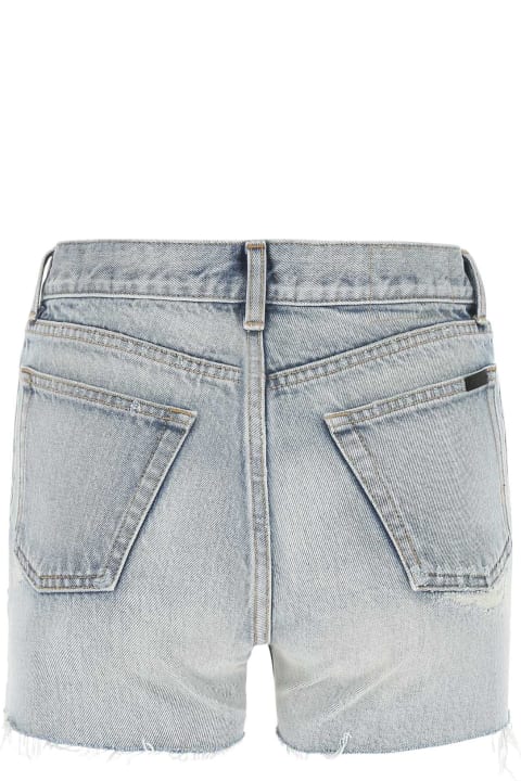 Saint Laurent Pants & Shorts for Women Saint Laurent Denim Shorts