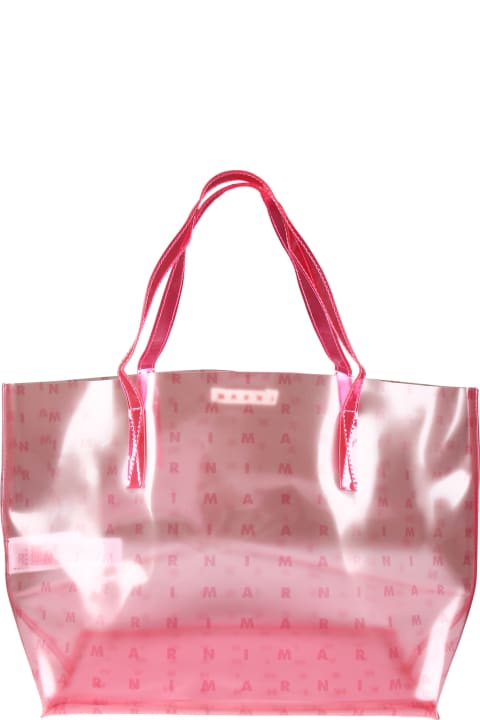Marni for Kids Marni Pink Casual Bag For Girl With Logo
