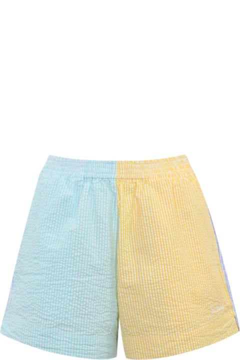 Clothing for Women MC2 Saint Barth Meave Shorts In Seersucker Cotton