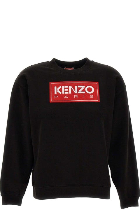 Fleeces & Tracksuits for Women Kenzo Logo Patch Drop-shoulder Sweatshirt