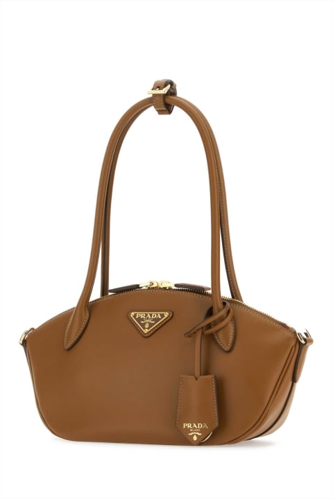 Bags Sale for Women Prada Caramel Leather Small Handbag