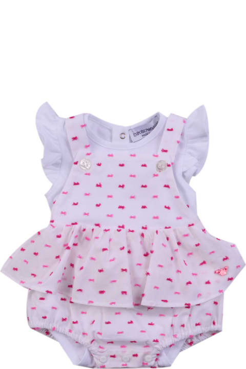 Emporio Armani Accessories & Gifts for Baby Girls Emporio Armani Cotton Romper Kit