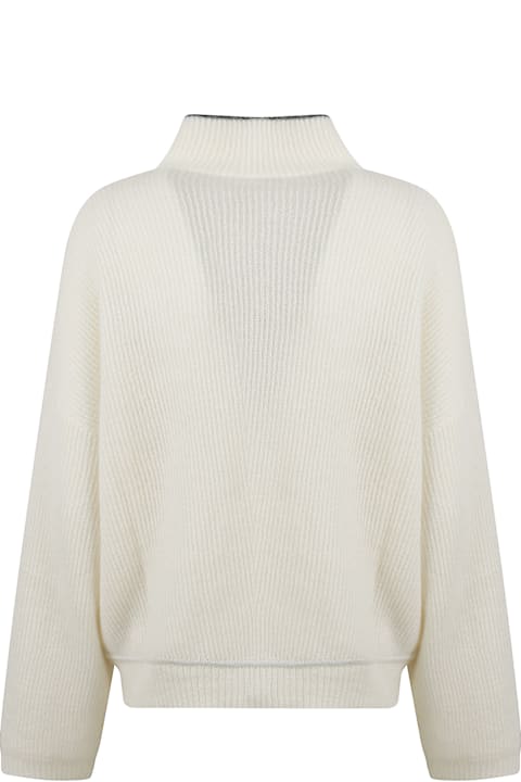 Homeware Brunello Cucinelli High Neck Ribbed Sweater