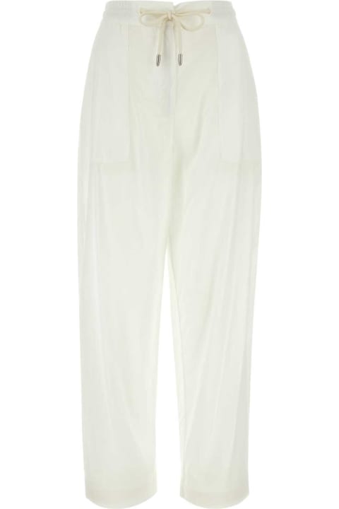Emporio Armani Pants & Shorts for Women Emporio Armani White Cotton Pant
