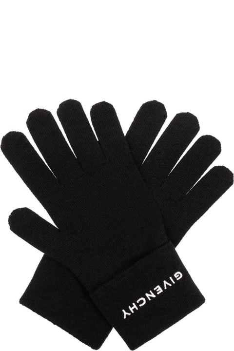 Givenchy for Men Givenchy Givenchy Wool Gloves With Monogram