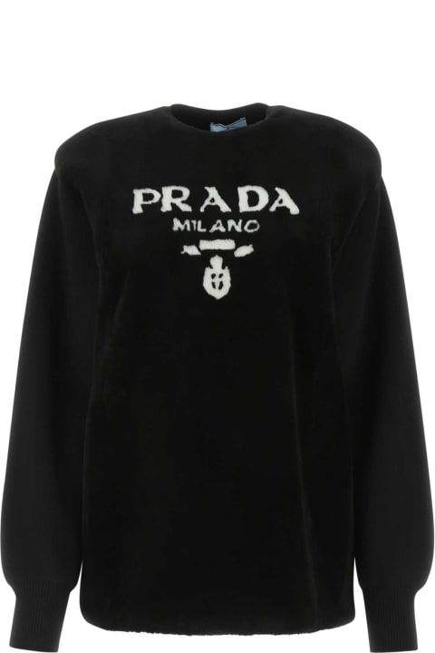 Fleeces & Tracksuits for Women Prada Black Cashmere Sweater