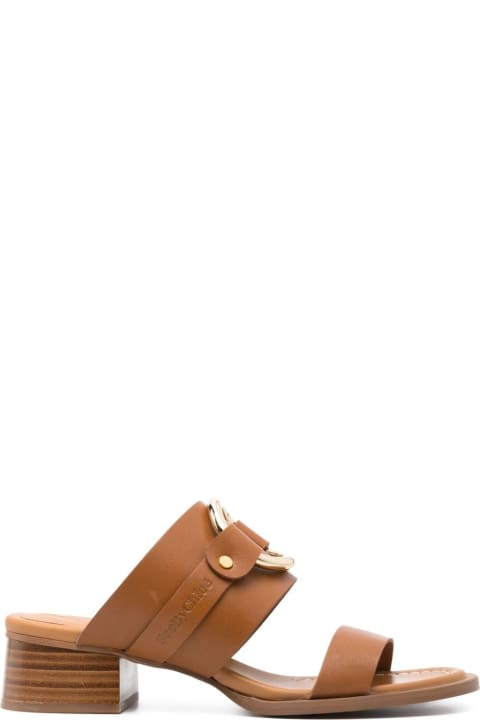 See by Chloé for Women See by Chloé 45mm Ring-detail Leather Mules