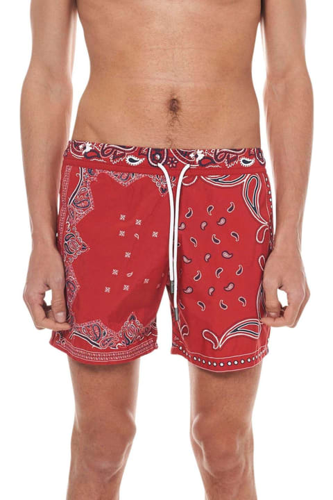メンズ Etroのボトムス Etro Paisley Printed Knee-length Swim Shorts