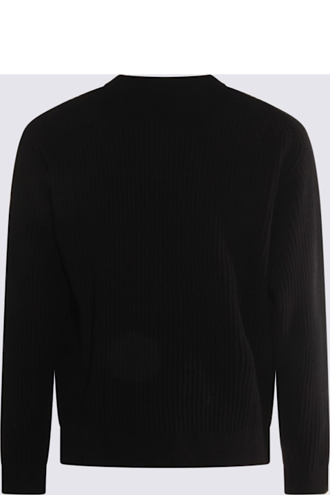 Maison Kitsuné for Kids Maison Kitsuné Black Wool Knitwear