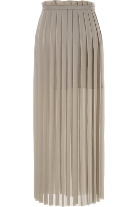 Ami Alexandre Mattiussi for Kids Ami Alexandre Mattiussi Cappuccino Polyester Skirt