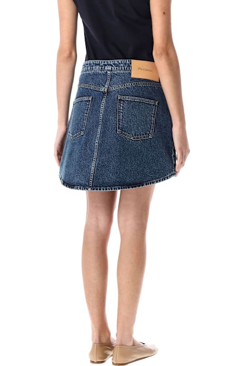 أدوات منزلية J.W. Anderson Blue Denim Miniskirt