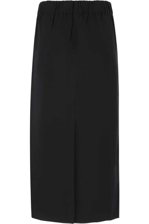 Co Clothing for Women Co Black Stretch Viscose Skirt