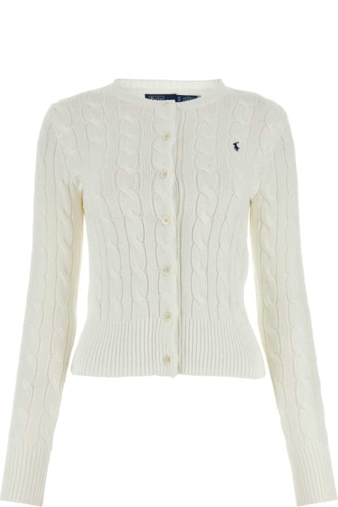 Polo Ralph Lauren Sweaters for Women Polo Ralph Lauren White Cotton Cardigan