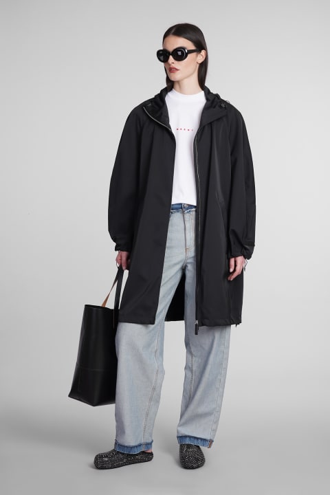 Marni Coats & Jackets for Women Marni Coat In Black Polyester