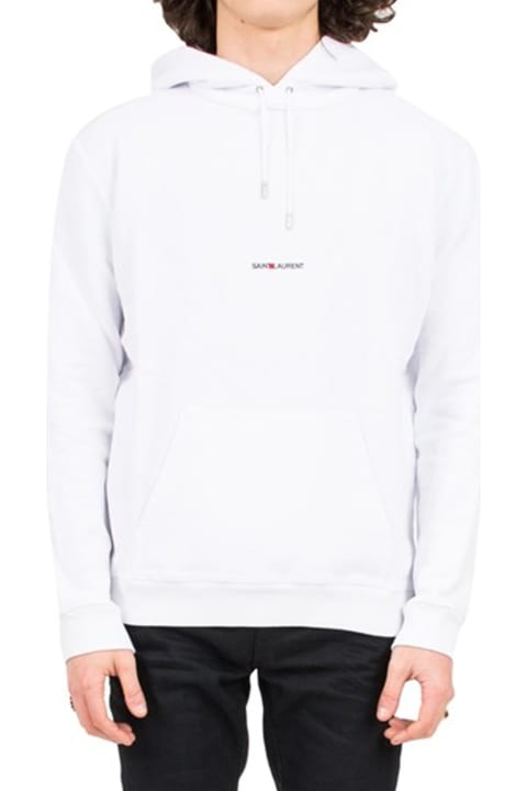 Fleeces & Tracksuits for Men Saint Laurent Logo Hoodie Sweatshirt