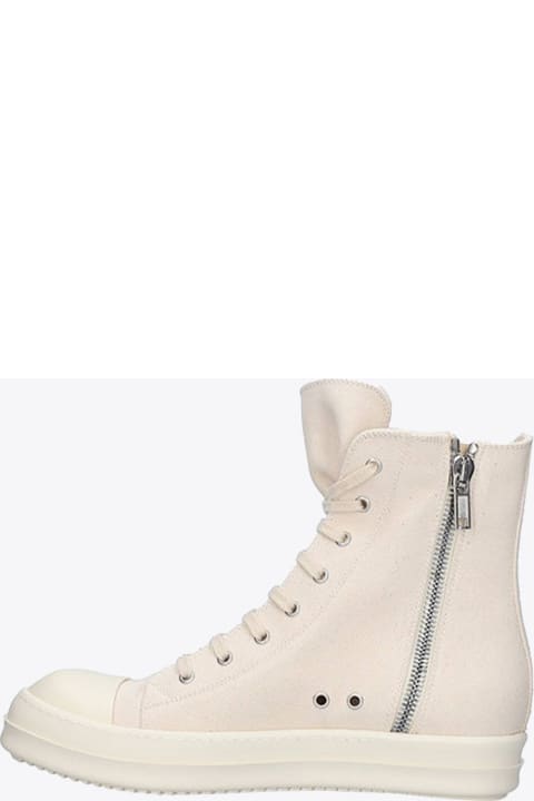 Sneaks Cargo Off-white nylon lace up cargo sneaker