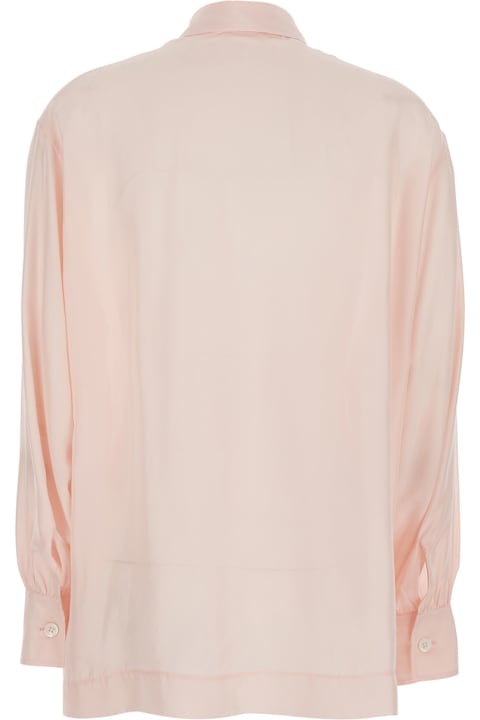 Mauro Grifoni for Men Mauro Grifoni Pointed Collar Long Sleeve Shirt In Pink Women