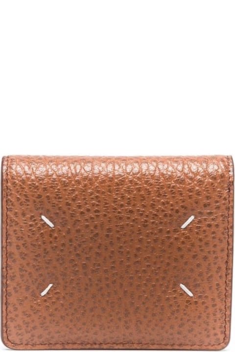 Maison Margiela Woman's  Brown Leather  Bifold Wallet