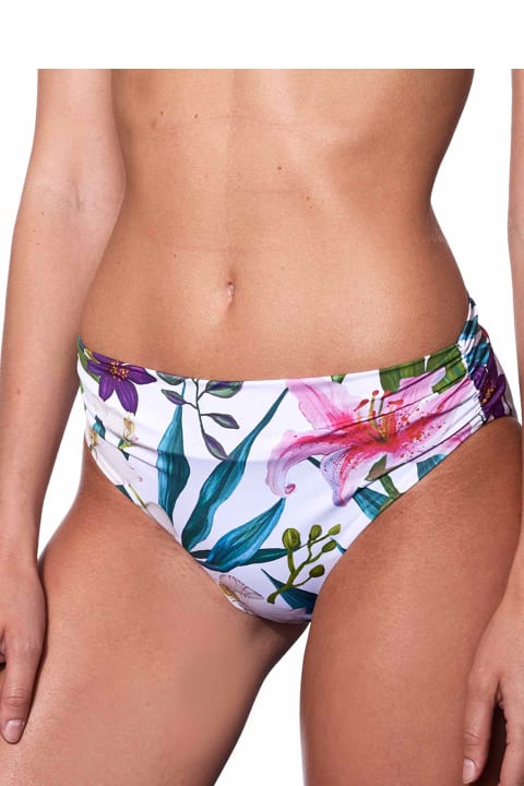 Homeware MC2 Saint Barth Tropical Print High Waist Swim Briefs