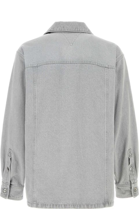 Clothing for Men Bottega Veneta Grey Denim Shirt