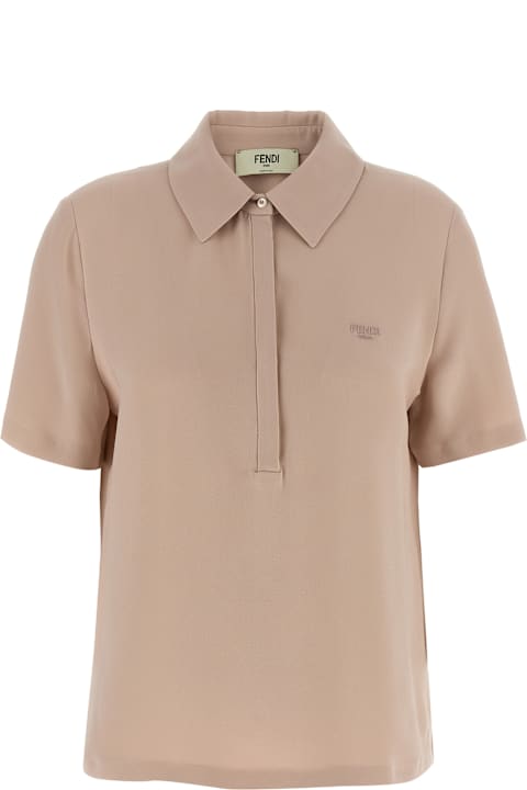Fendi for Women Fendi Silk Polo Shirt