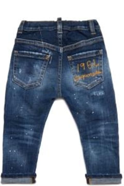 Dsquared2 ملابس تحتية لـ رُضع بنات Dsquared2 Jeans With A Worn Effect